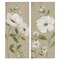 Stupell Industries Cottage Blossoms on Beige 2pc Canvas Wall Art Set Design by Nan